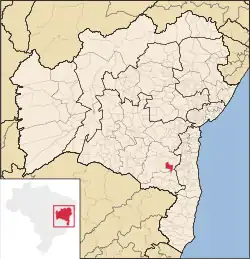 Location in Bahia state