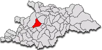 Location in Maramureș County