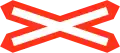 Single track railway crossing