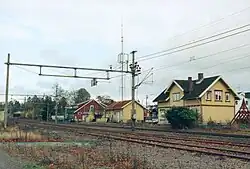 View of the village railway station