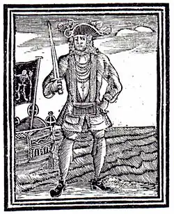 Bartholomew Roberts in the 1725 edition