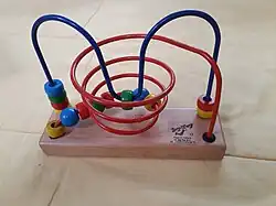 Image 12A bead maze (from List of wooden toys)