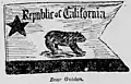 The Bear Flag Guidon, it was carried by the California Battalion[40][41]