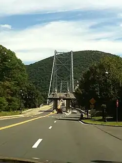 The Bear Mountain Bridge EZ Pass Toll in August 2011.