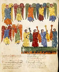 Emilianense Codice. The seven angels and the seven plagues