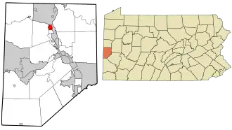 Location in Beaver County and the U.S. state of Pennsylvania.