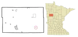 Location of Wolf Lake, Minnesota