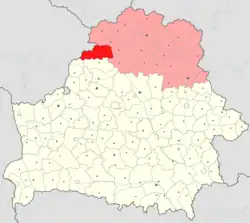 Location of Pastavy district