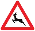 A27: Animals crossing (deer)