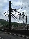 New 25 kV catenary at Bellegarde station