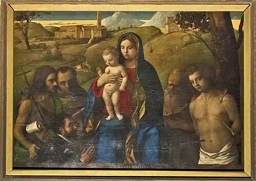 Enthroned Madonna and Saints (1507) by Giovanni Bellini