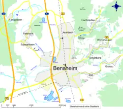 Map of surrounding area