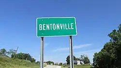 Bentonville community sign.