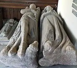 Tomb of Sir Thomas Berkeley (d. 1365) and his wife Joan, lady de Berkeley. St Giles's Church, Coberley, Gloucestershire, England.