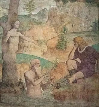 Severe comforted by Driope and Tavaiano