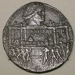 Medal of the Pazzi conspiracy, with Lorenzo, 1478, Bertoldo di Giovanni