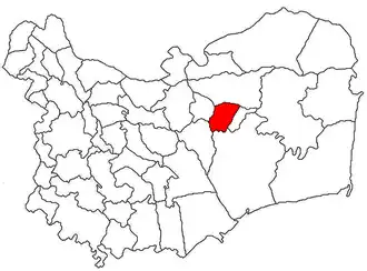 Location in Tulcea County