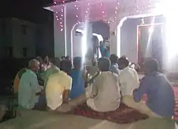 Bhajan during Maha Shivratri Festivals in Mitheswarnath Shiv Temple at 2016.