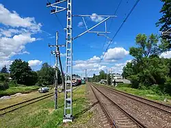 Tracks in the direction of Riga