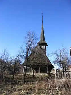 Romanian Orthodox wooden church in Săliștea Nouă