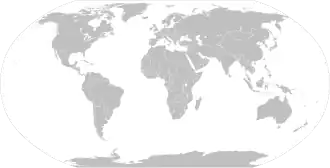 National boundaries in 1985, during the Cold War
