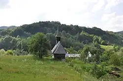 Saint John the Evangelist's wooden church in Izvoarele