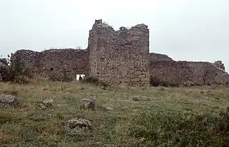 The ruins of the medieval castle of Mendenitsa