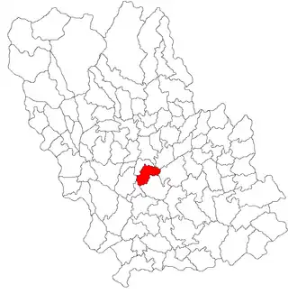 Location in Prahova County