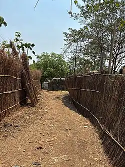 A residential street in Boma
