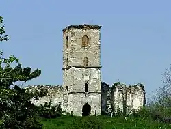Ruins of a medieval church in Benic