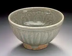Bowl with incised peony designs, Sri Satchanalai, 15th century