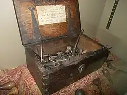 Box of Bewick's wood-engraving tools