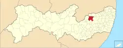 Location of Brejo da Madre de Deus in Pernambuco