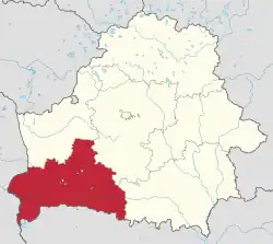 Location of Brest region