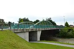 Bridge over Kamniška Bistrica in Kamnik, Slovenia (2010)