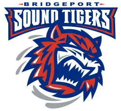 The Bridgeport Sound Tigers logo, used from 2001 to 2021