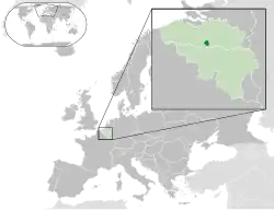 Location of Brussels