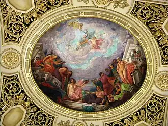 Ceiling details in the Throne Hall.