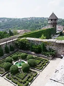 Part of a redesigned garden in the Castle District
