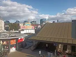 Vlněna complex in Trnitá, seen from the main railway station