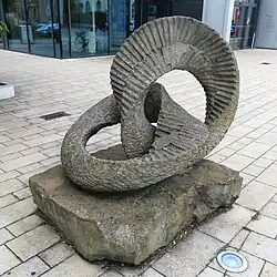 The sculpture "Oushi-Zoukei" in Bückeburg, Germany