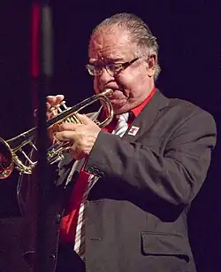 Manuel Mirabal performing live at the Zelt-Musik-Festival in Freiburg, Germany in 2015