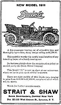 A 1911 Buick Advertisement - Syracuse Post-Standard, January 21, 1911