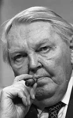 Portrait photograph of Ludwig Erhard.