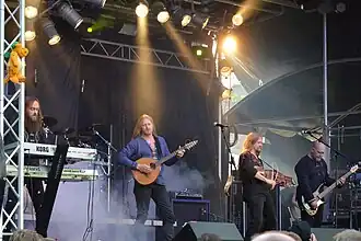 Fejd performing at the 2013 Burgfolk Festival at Broich Castle, Germany.