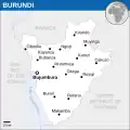 Map of Burundi