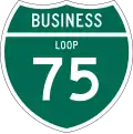 Business Loop Interstate 75 marker