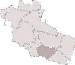 Location of Szombierki within Bytom.