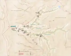 Canyon de Chelly National Monument canyons, and the additional 2 canyons at southwest