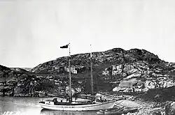 CAE schooner 'North Star' at shore in Cape Barrow